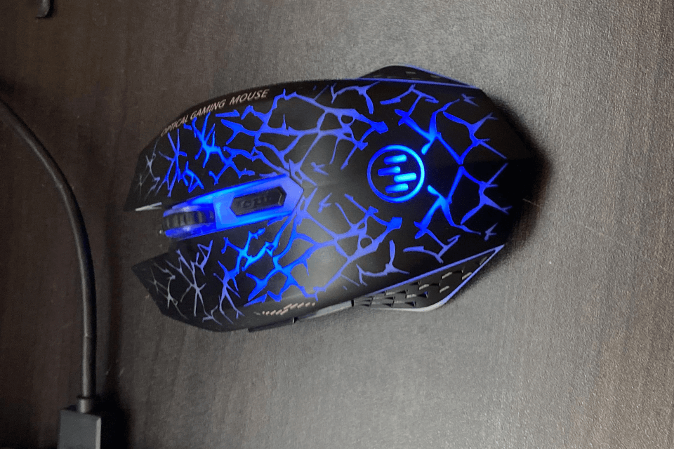 tenmos k6 blue gaming mouse
