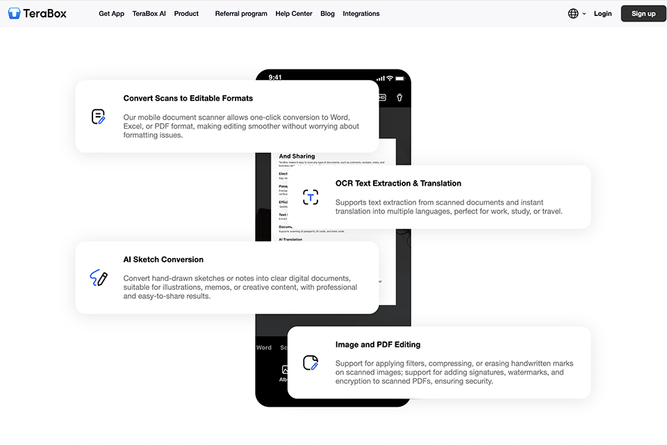 terabox document scanning app