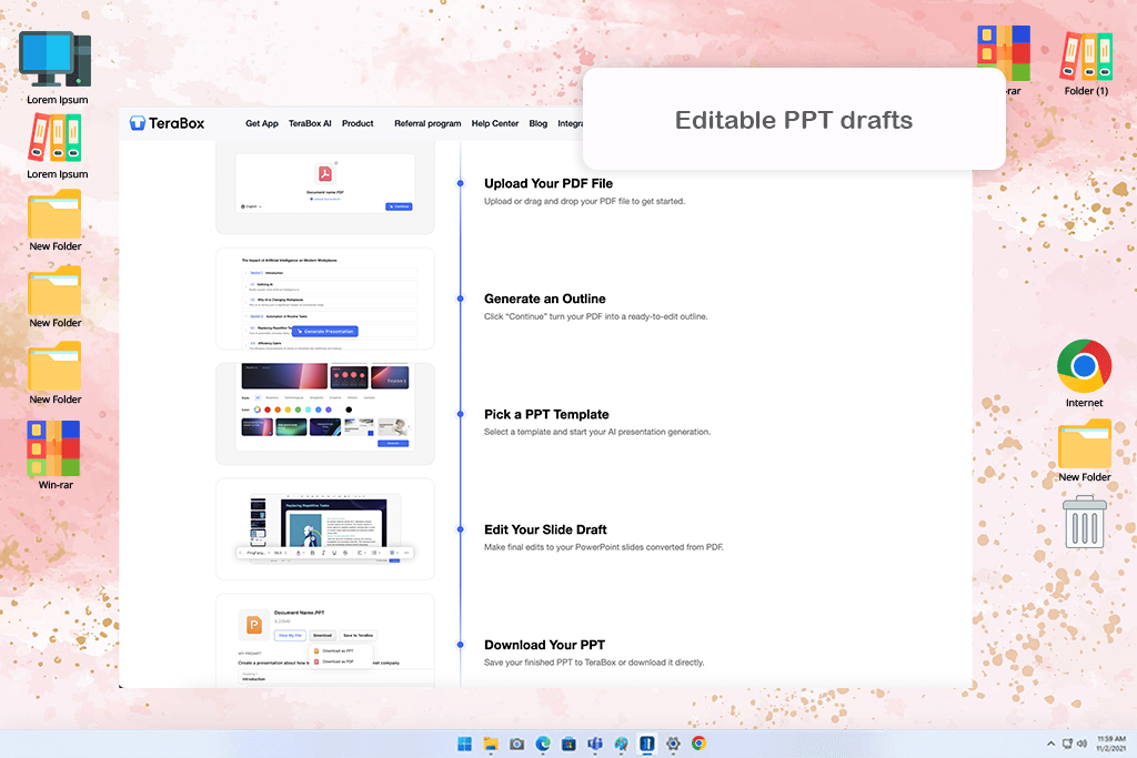terabox pdf to powerpoint converter