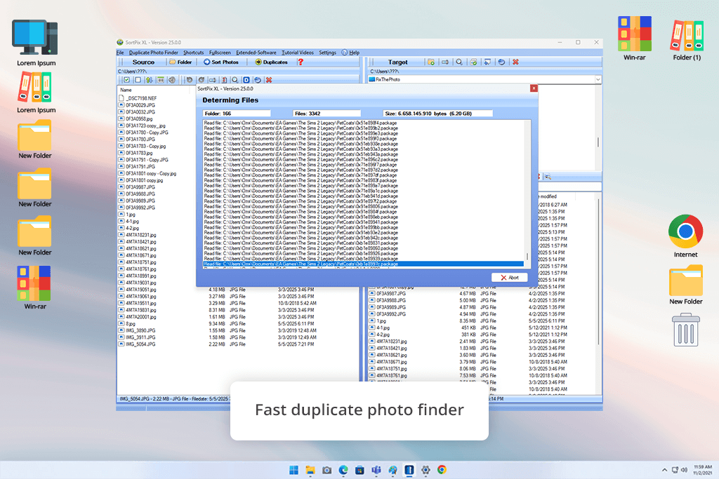 terra proxx photo organizing software interface