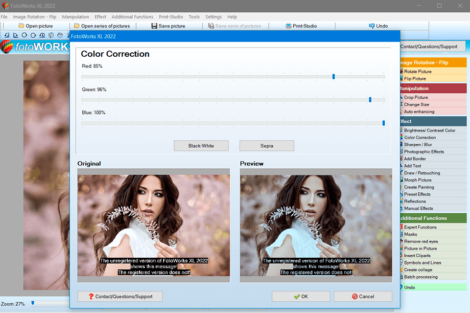 terra proxx software color correction