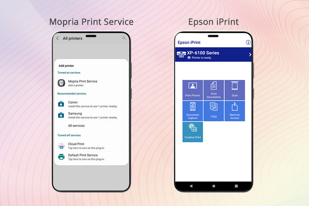 testing process of android printing apps