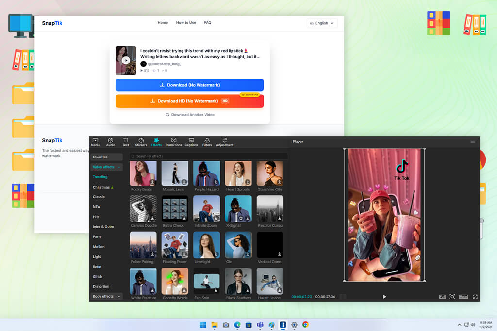 testing process of tiktok watermark removers