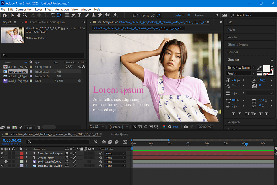 text of animation in marketing