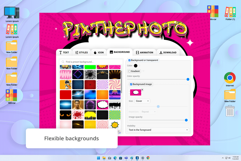 textstudio software interface
