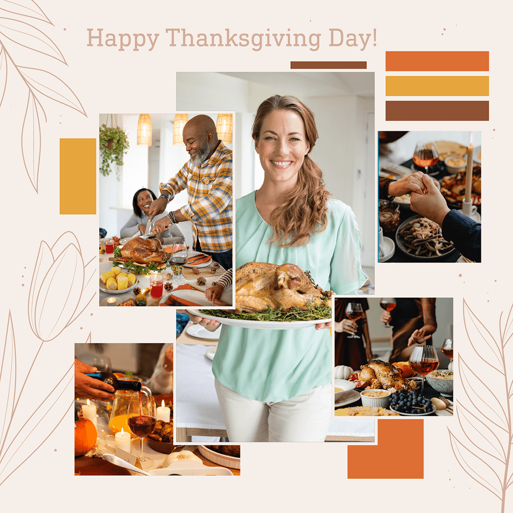 thanksgiving photo editor collage