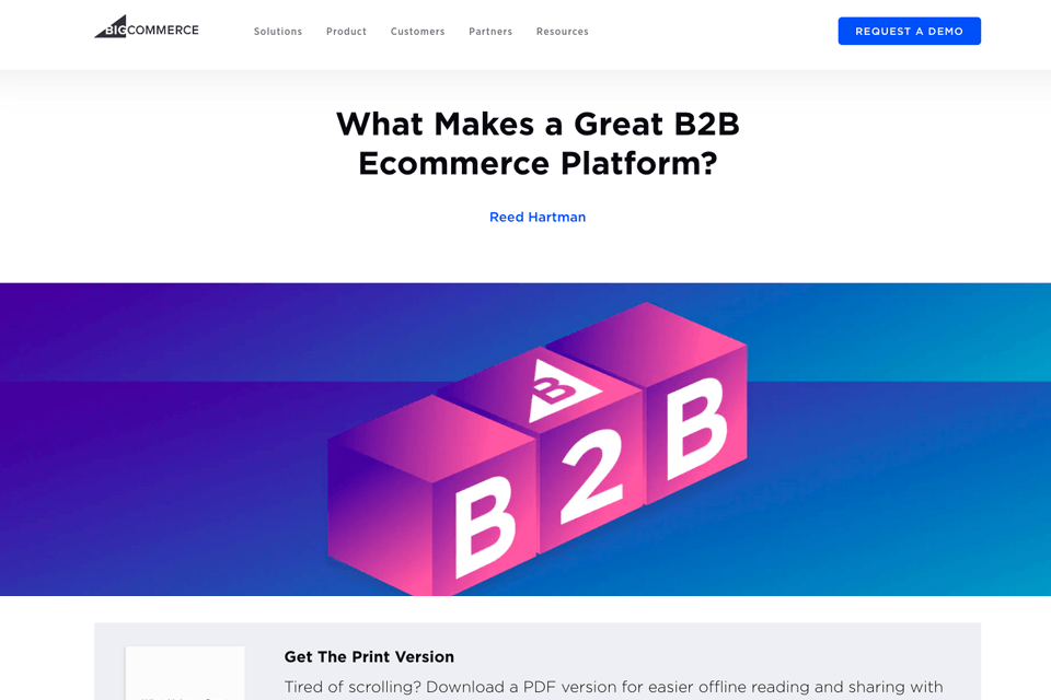 bigecommerce blog interface