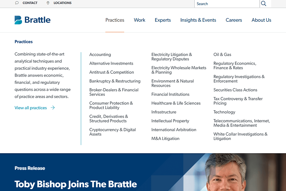 the brattle group consulting company website