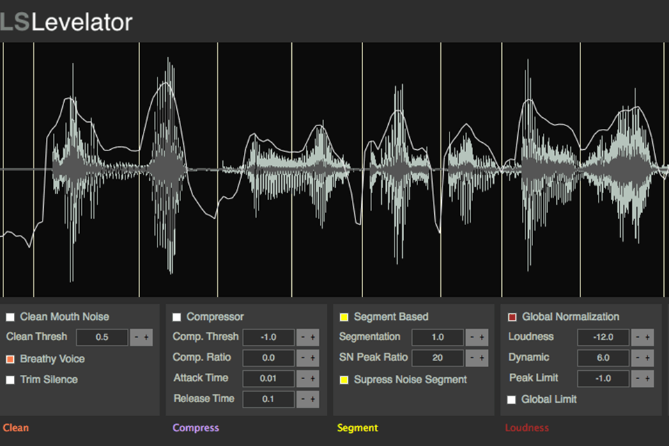 the levelator download interface