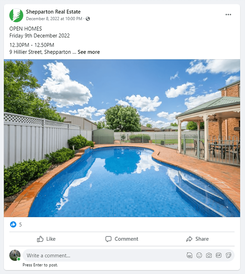 the uniqueness of each property for facebook post for realtor