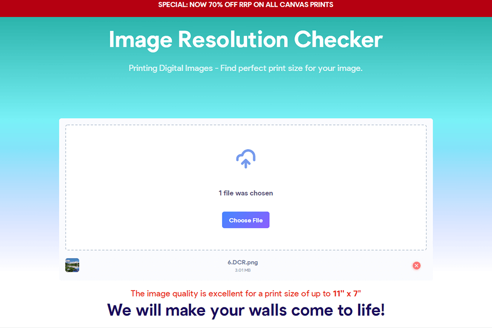 thecanvasprints image resolution checker