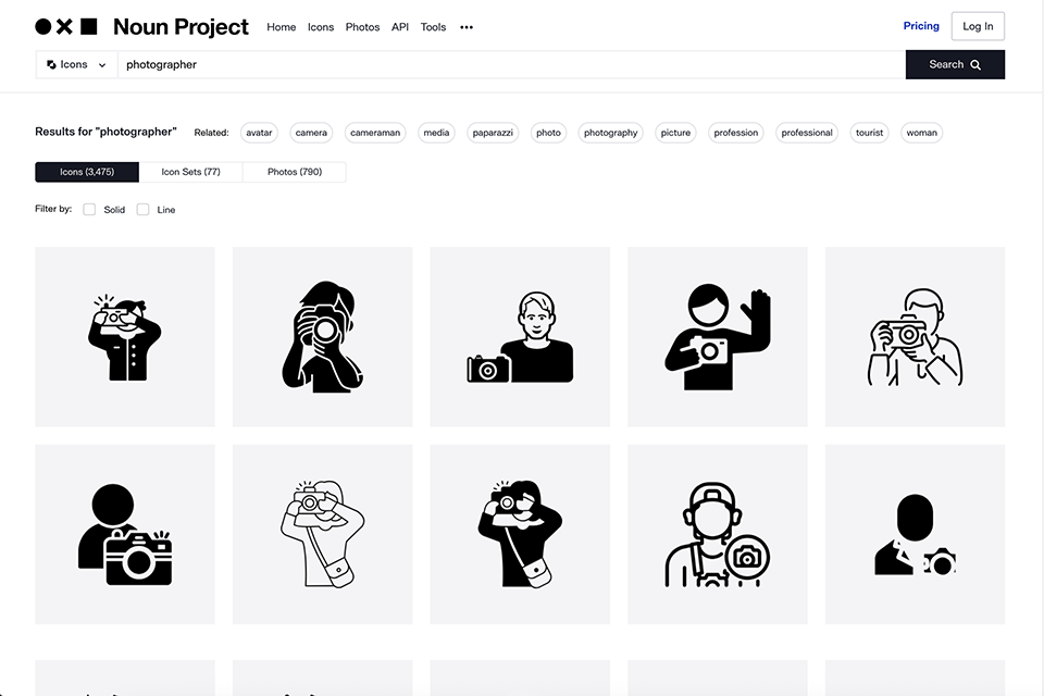 thenounproject free vector site