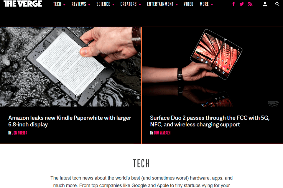 the verge technology blog