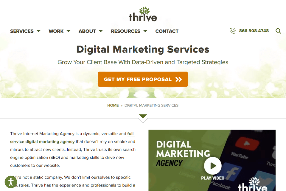 thrive digital marketing agencies