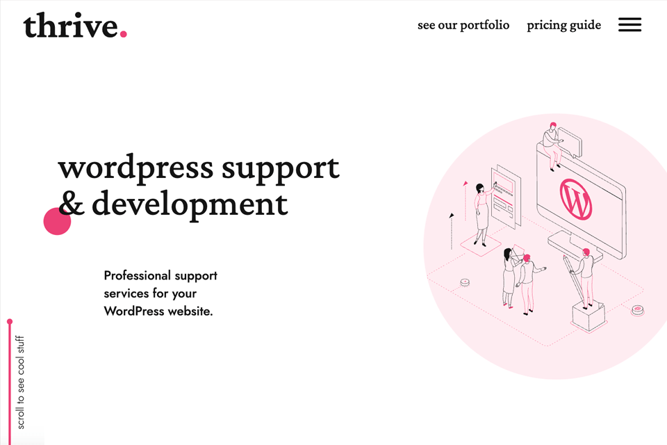 thrive wordpress developer website