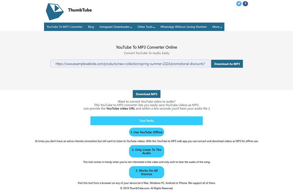 thumbtube free youtube to mp3 converter