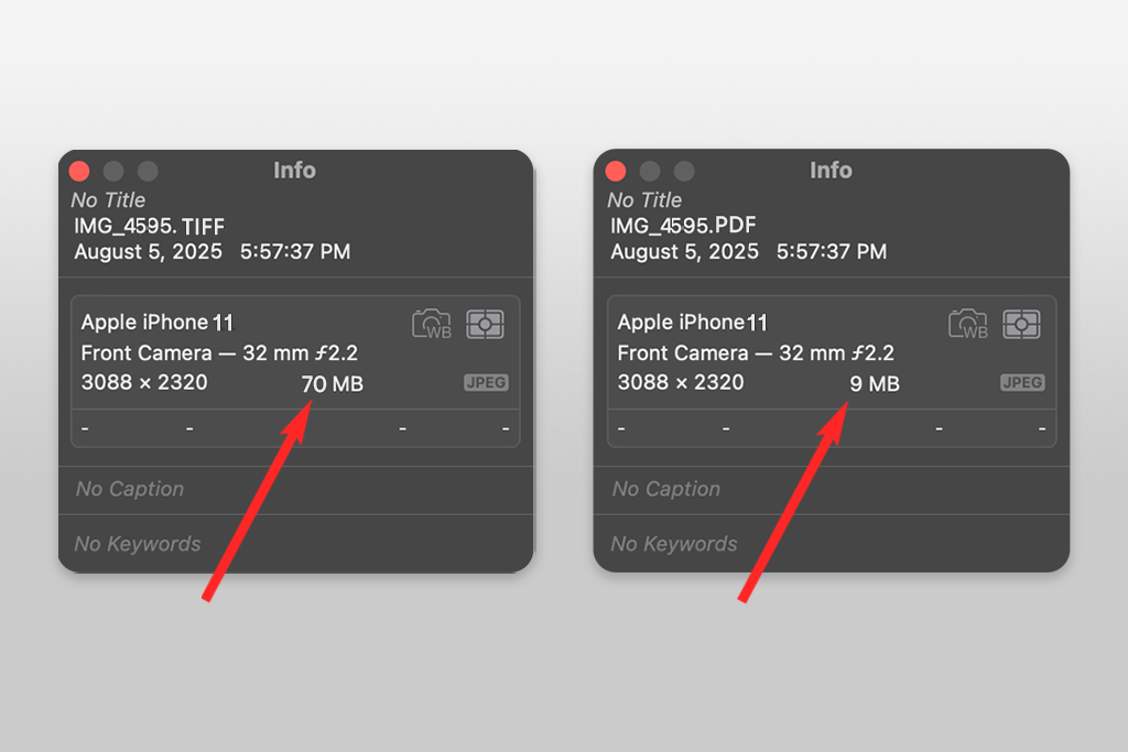 tiff pdf comparison