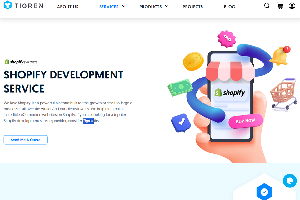 tigren best shopify development company