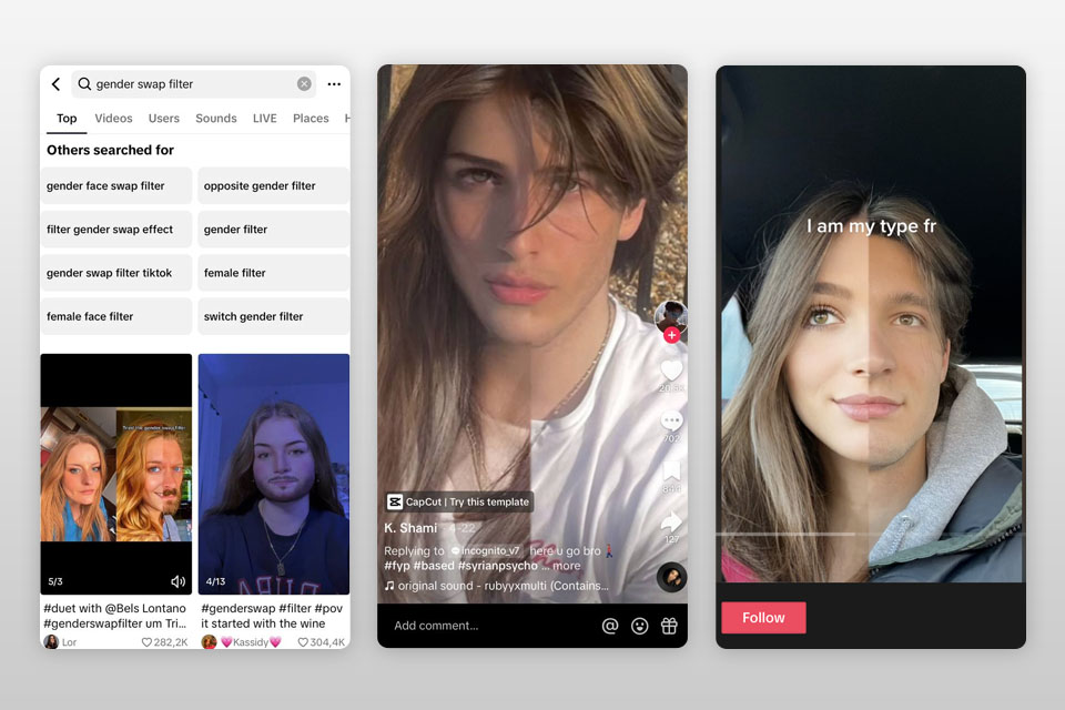 tiktok gender swap app
