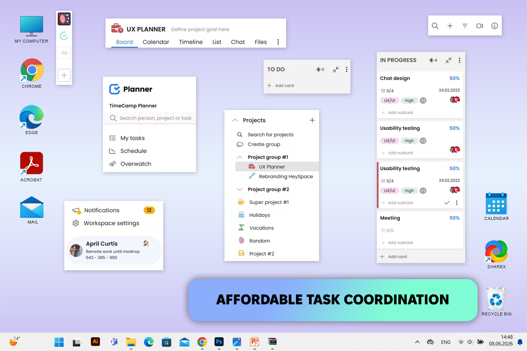 timecamp planner collaboration and task tracking software