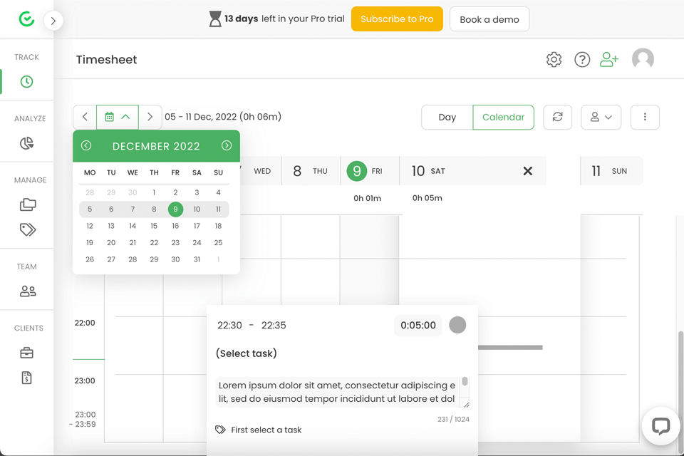 timecamp scheduling tools