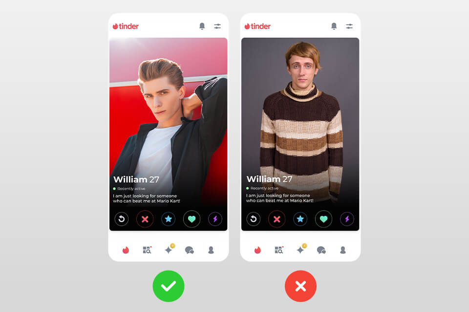 tinder photo tip clothes