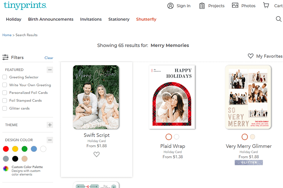 tiny prints holiday card maker