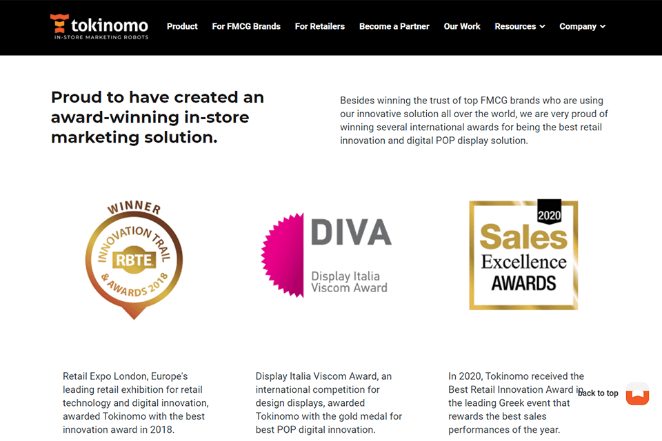 tokinomo interface international awards