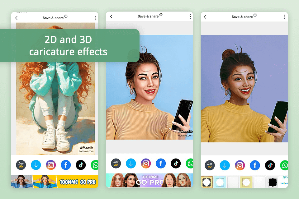 toonme turn a picture into a caricature app