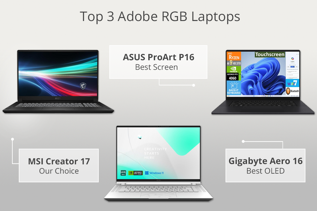 top 3 adobe rgb laptops