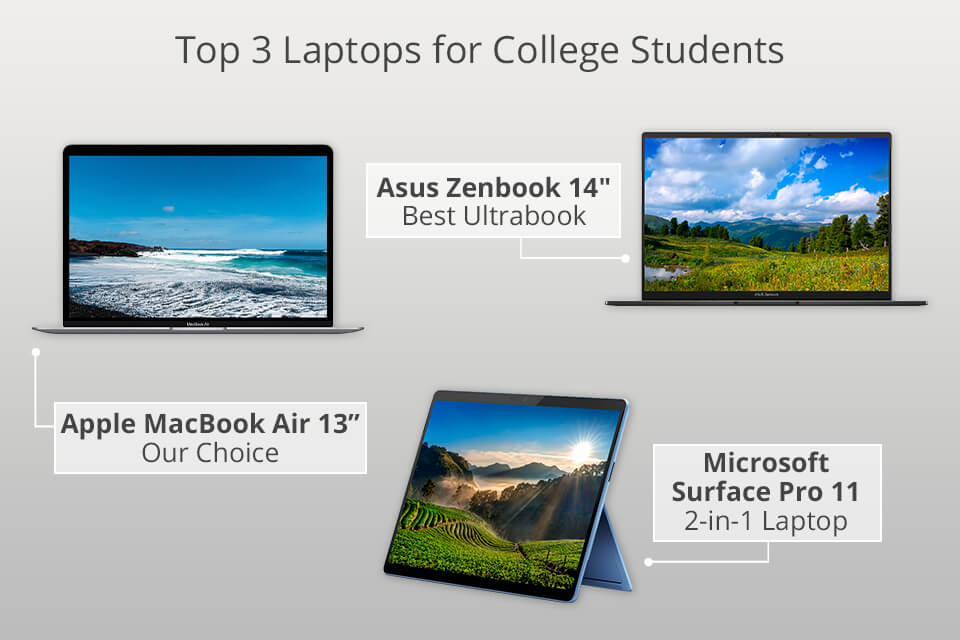 top 3 best laptops for college students