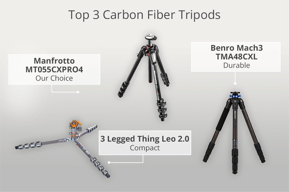 Los 10 mejores trípodes de fibra de carbono de 2024: Clasificación y  modelos actualizados