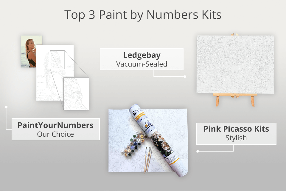 Ledg Paint by Numbers for Adults': Beginner to Advanced Number Painting  Kit - Fun DIY Adult Arts & Crafts Projects - Kits Include Acrylic Paint 