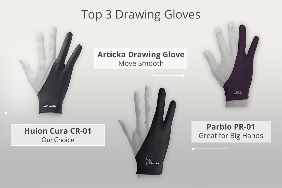 DIY Art Gloves for Drawing on Digital Tablet 