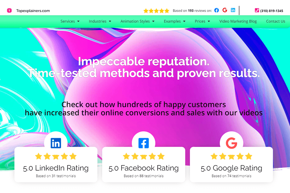 top explainer interface