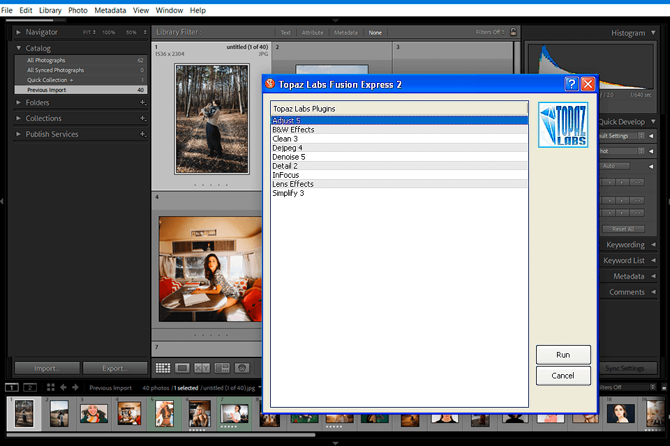 topaz labs lightroom plugin