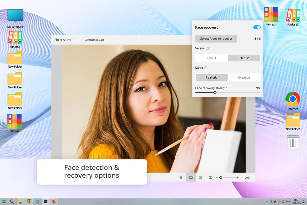 topaz photo ai face detection