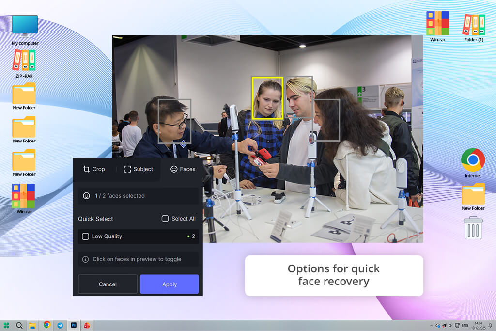topaz photo ai face recovery