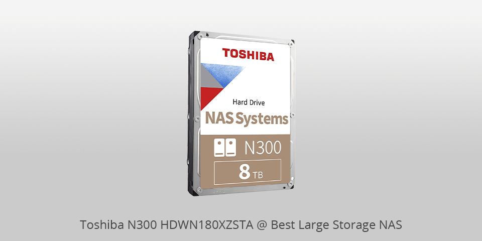 toshiba n300 hdwn180xzsta large storage nas