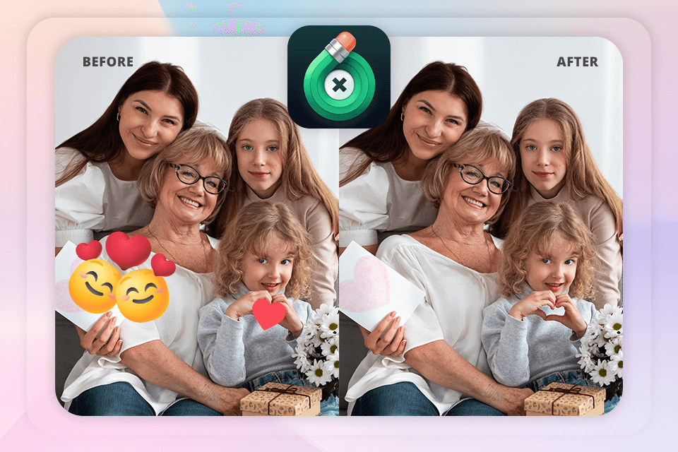 touchretouch app to remove emoji from photo