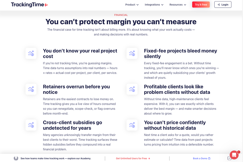 trackingtime co time management software