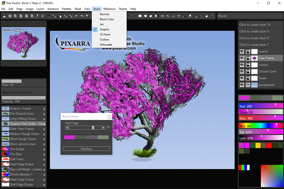 tree studio painting styles