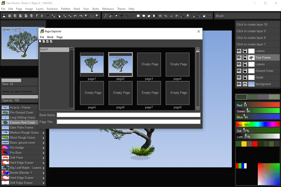 tree studio sketchbook system