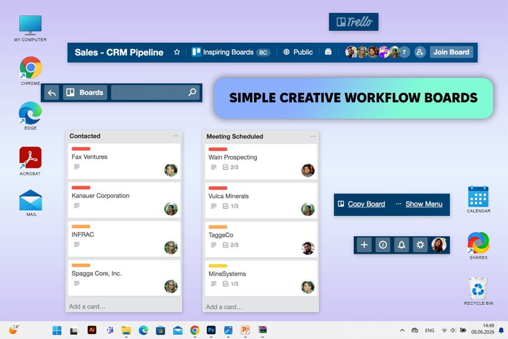 trello visual collaboration software for designers