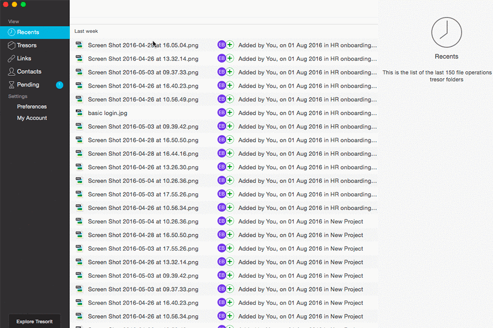 التخزين السحابي tresorit لواجهة الصور