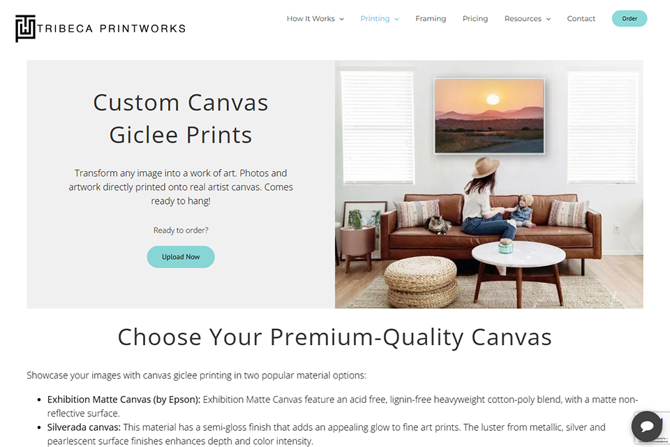 tribecaprintworks canvas printing service