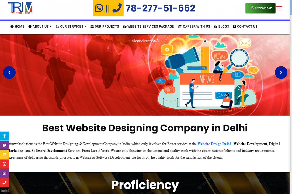 trimwebsolutions interface