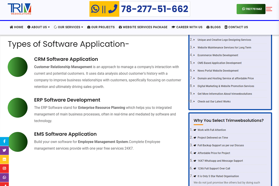trimwebsolutions software development