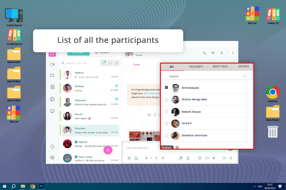 troop messenger screen sharing software