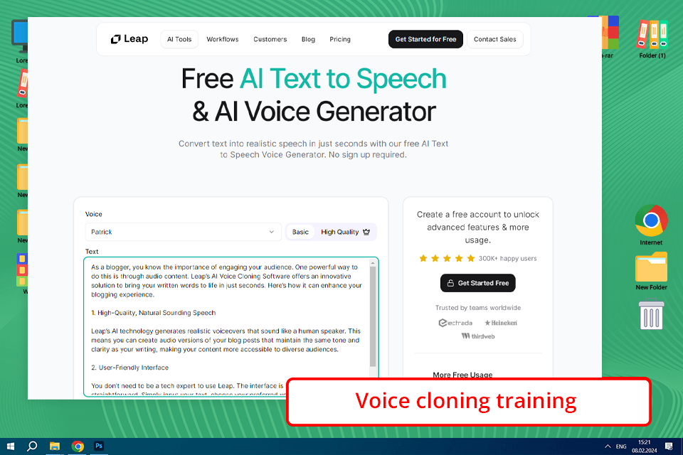 tryleap ai best ai voice cloning software